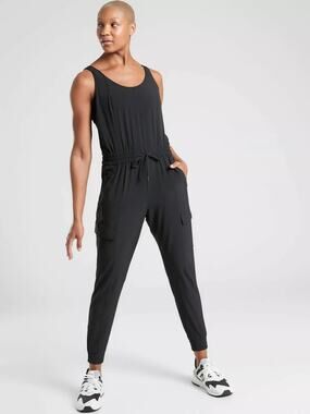 Athleta Unbound Jumpsuit BLACK ST